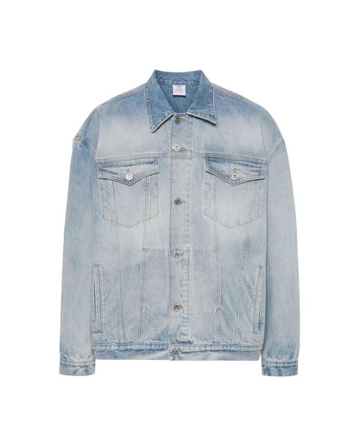 Vetements Jassen ,Blauw ,Denim Denim Jack in het Blue voor heren