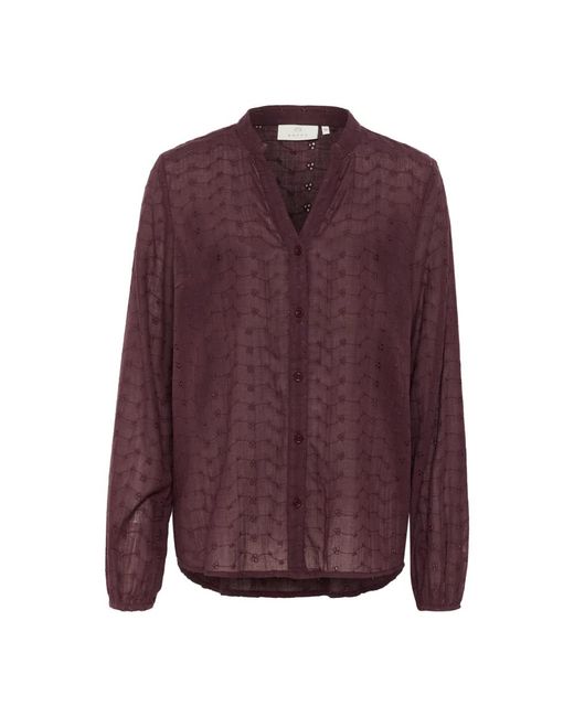 Blouses Kaffe de color Purple