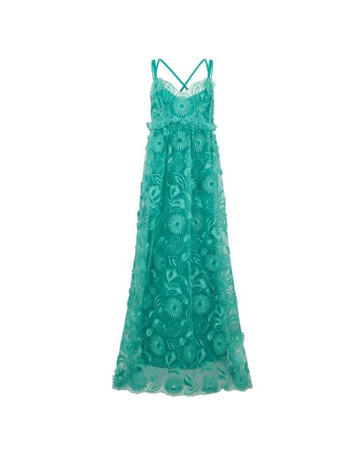Alberta Ferretti Green Maxi Dresses