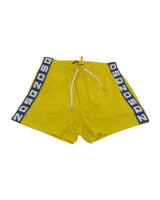 DSquared² Beachwear in het Yellow voor heren