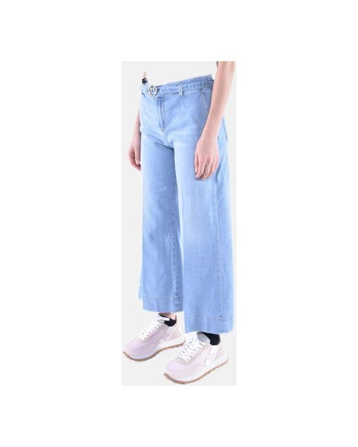 Pinko Blue Wide Jeans