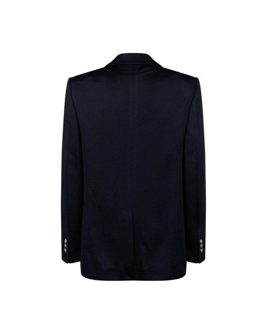 Balmain Casual Mini Monogram Blazer in het Blue voor heren