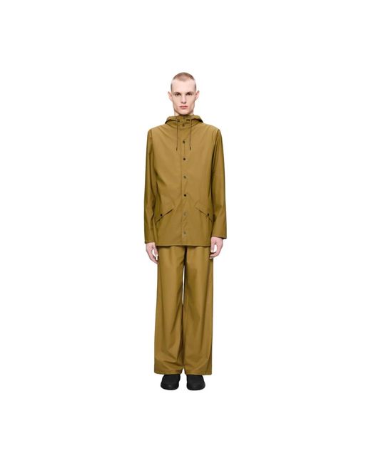 Rains Jassen ,Groen ,Polyester Jacket in het Green voor heren