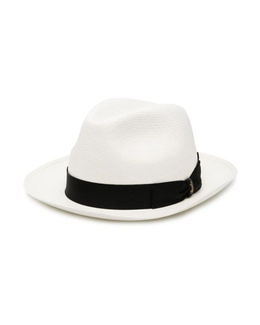 Hats di Borsalino in White da Uomo