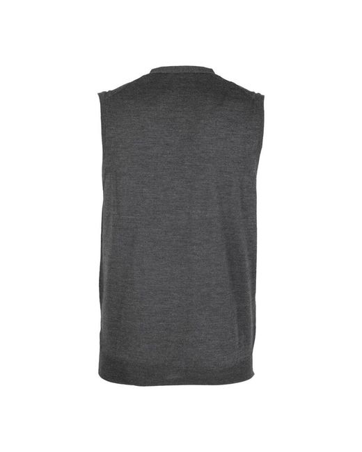 Vests Paolo Pecora de hombre de color Gray