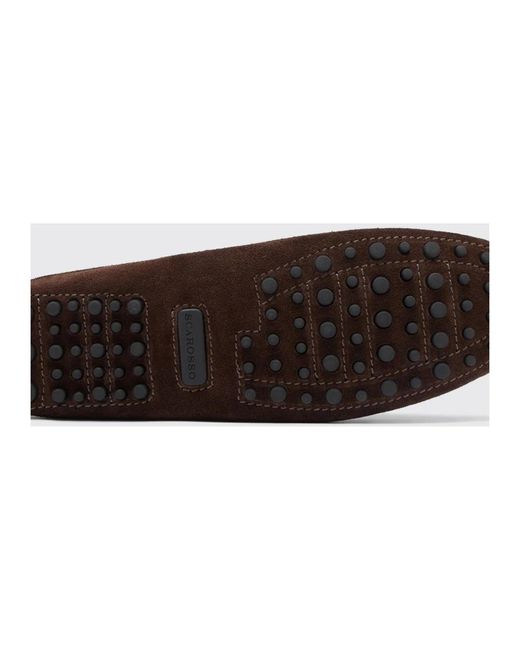Scarosso Brown Mules for men