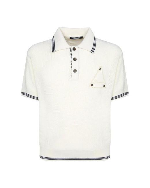 Jacquemus Voilier Polo in het White voor heren