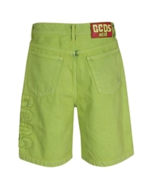 Gcds Green Casual Shorts for men