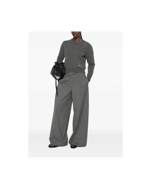 A.P.C. Gray Round-Neck Knitwear