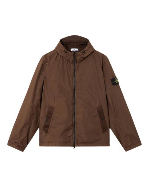 Stone Island Brown Light Jackets for men