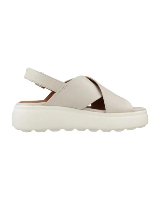 Flat Sandals di Geox in Natural