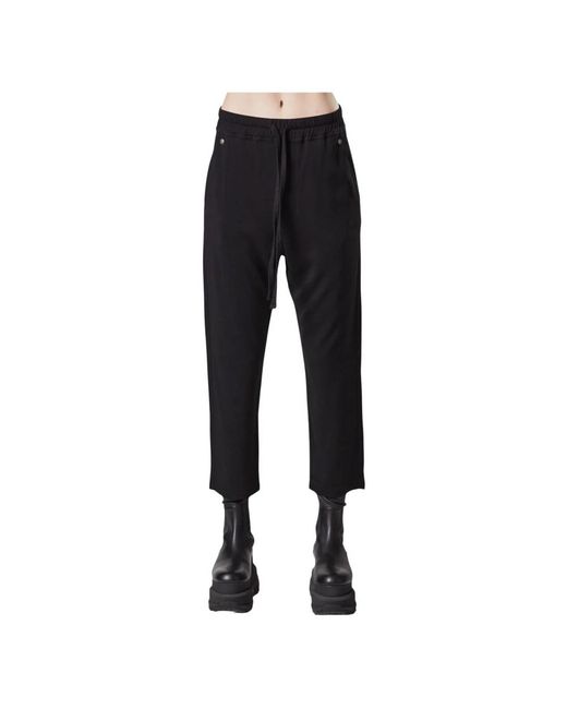 Thom Krom Black Cropped Trousers