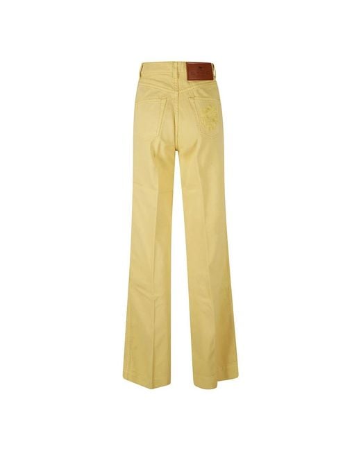 Etro Yellow Wide Jeans