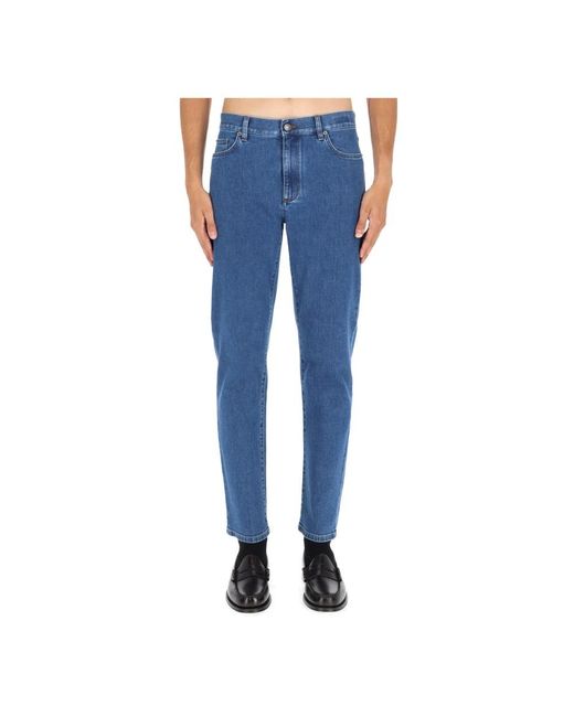 Zegna Blue Slim-Fit Jeans for men