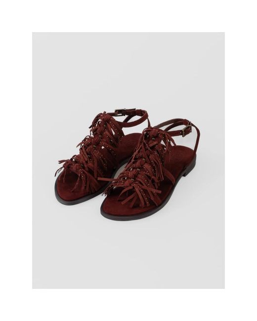 Ash Brown Panic Flat Sandal