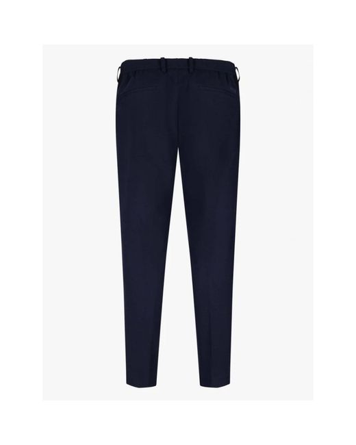 Cavallaro Napoli Blue Slim-Fit Trousers for men