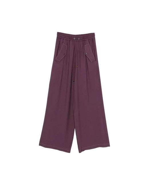 Pinko Purple Wide Trousers