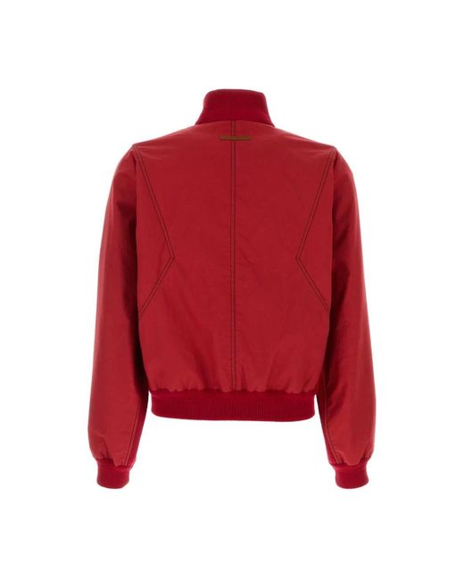 1989 STUDIO Red Bomber Jackets for men