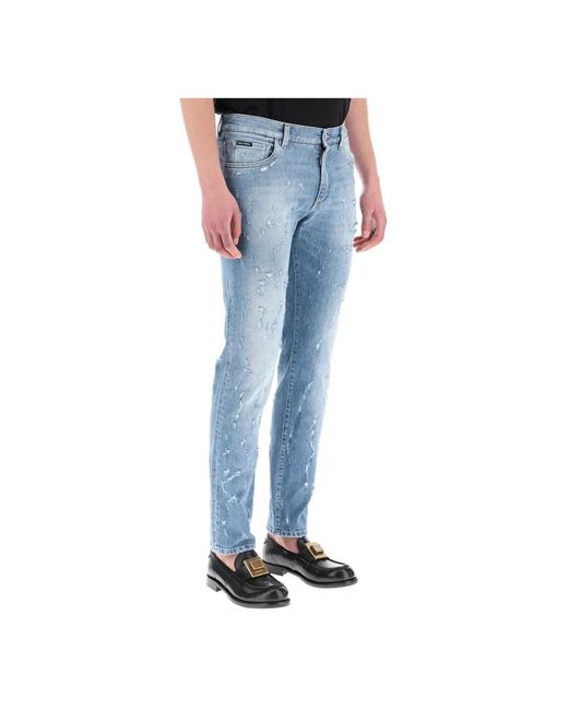 Dolce & Gabbana Slim-fit jeans in Blue für Herren