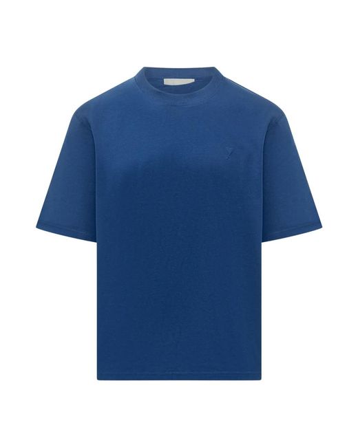 AMI Tops ,Blauw ,T-Shirts in het Blue voor heren