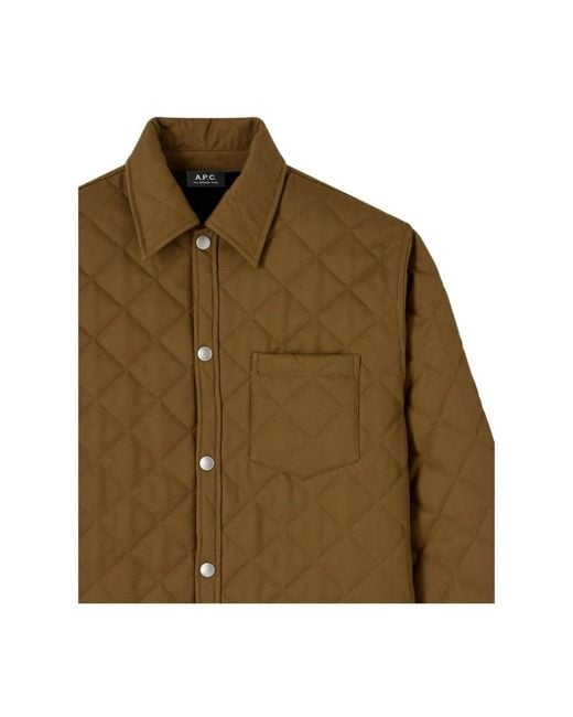 Light Jackets A.P.C. de hombre de color Green
