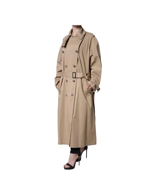 Dolce & Gabbana Natural Trench Coats