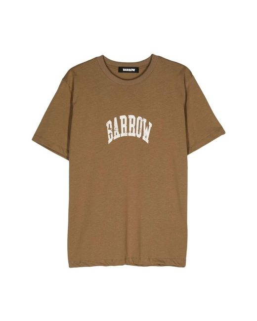 Barrow Braunes Tabak T-Shirt Für Männer in Natural für Herren