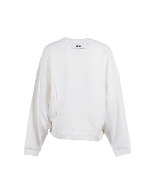 Elisabetta Franchi Sweatshirts in het White