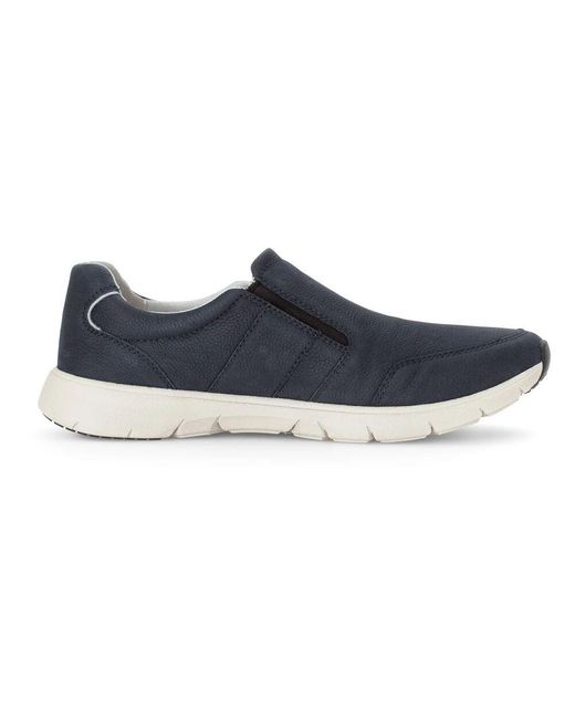 Gabor Blaue Low-Top Wildleder Sneaker in Blue für Herren