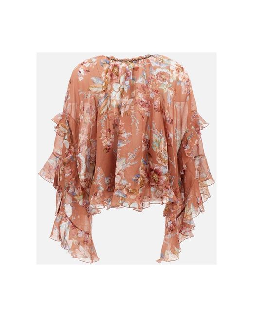 Zimmermann Una Blusa in het Pink
