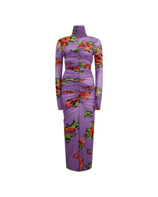 Philosophy Di Lorenzo Serafini Purple Maxi Dresses
