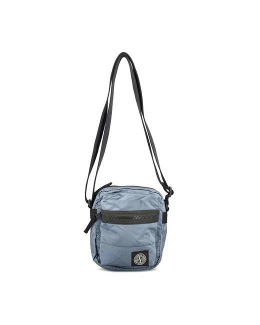 Stone Island Black Cross Body Messenger for men
