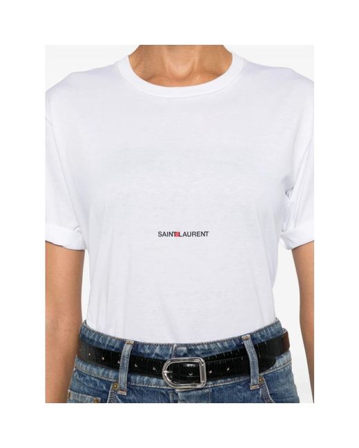 Saint Laurent White T-Shirts