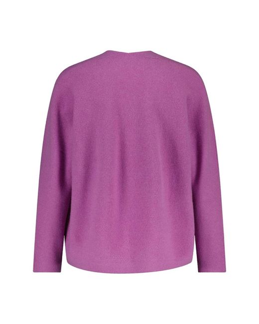 Hemisphere Purple Kaschmir v-ausschnitt pullover
