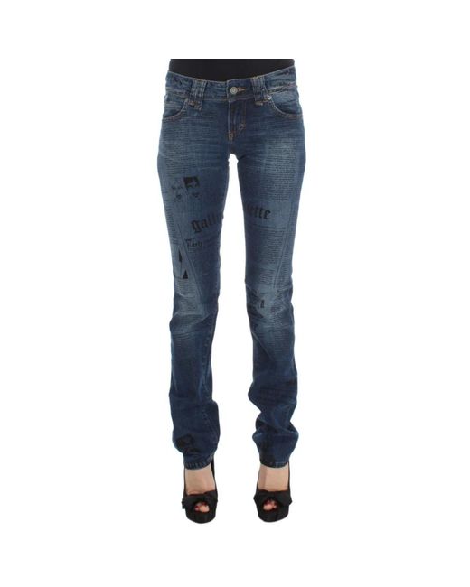 Slim-fit jeans di John Galliano in Blue
