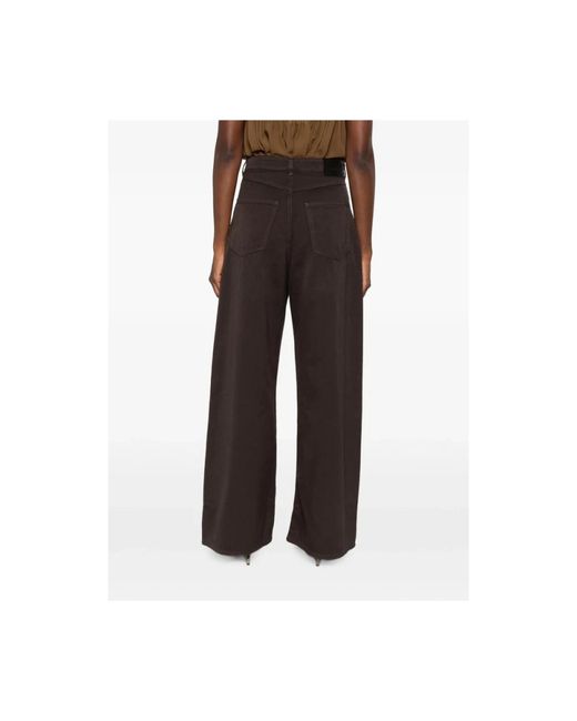 Sportmax Brown Wide Jeans