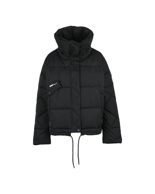OOF WEAR Jassen ,Zwart ,Leer Piumino Coat in het Black