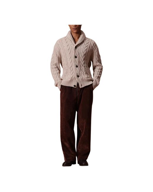 Ballantyne Cardigans in het Natural voor heren