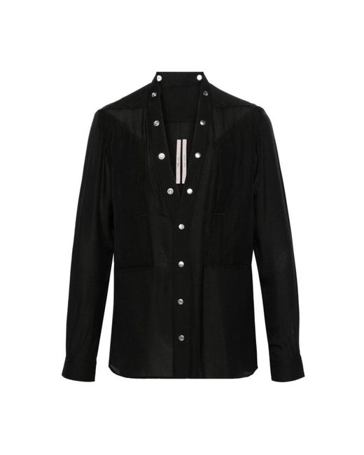 Rick Owens Cq hemden fogpock shirt 09 in Black für Herren