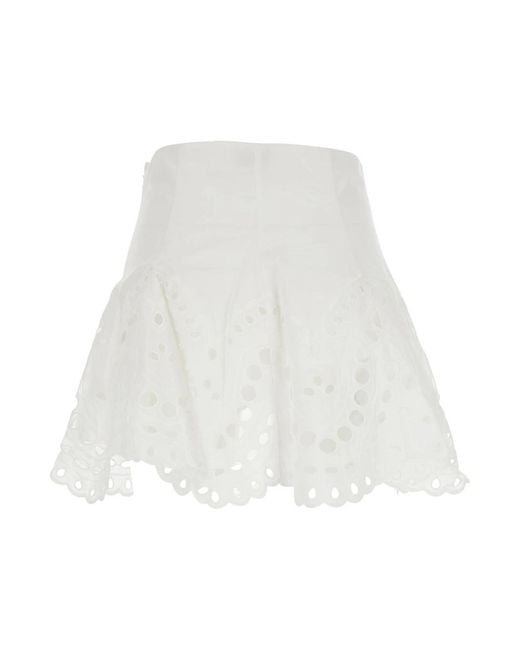 Charo Ruiz White Short Skirts