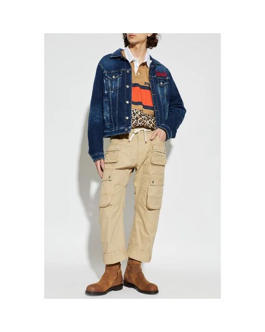 DSquared² Multipocket Cargo Pants in het Natural voor heren