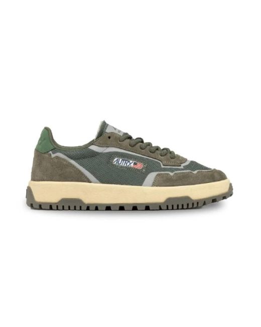 Sneakers con suola maxi nei toni del khaki di Autry in Gray da Uomo