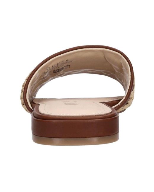 Sliders di Guess in Brown