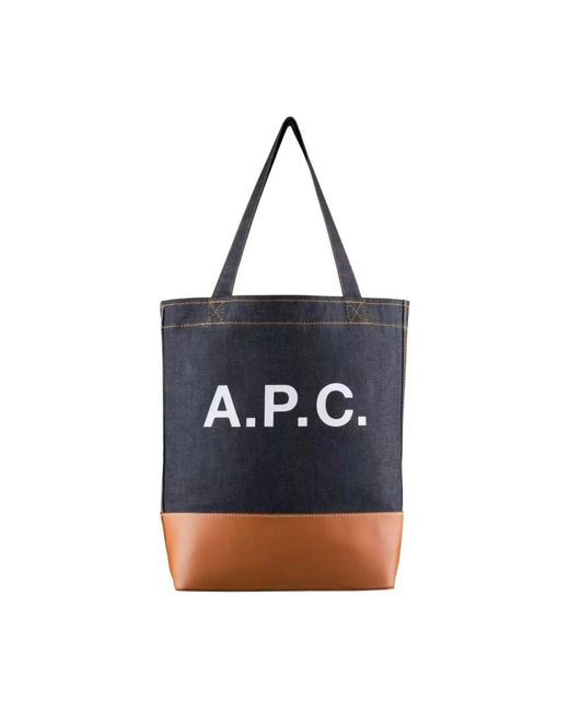 A.P.C. Blue Shopping Bags