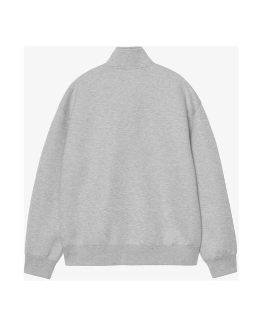 Carhartt Hoodies & Sweatvesten ,Wit ,Katoen Alda Zip Sweat Jacket in het Gray voor heren