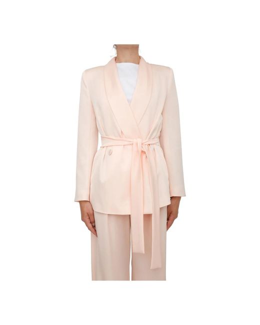 Max Mara Jassen ,Roze ,Polyester Giacca in het Pink