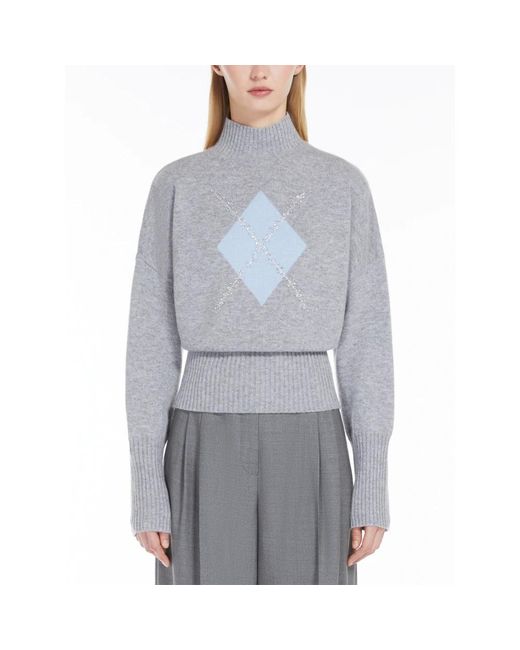 Max Mara Gray Turtlenecks