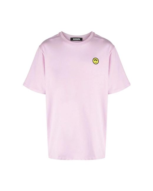 Barrow Pink lavander jersey t-shirt,schwarzes jersey t-shirt für Herren