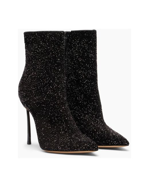 Casadei Black Universe Blade Ankle Boot
