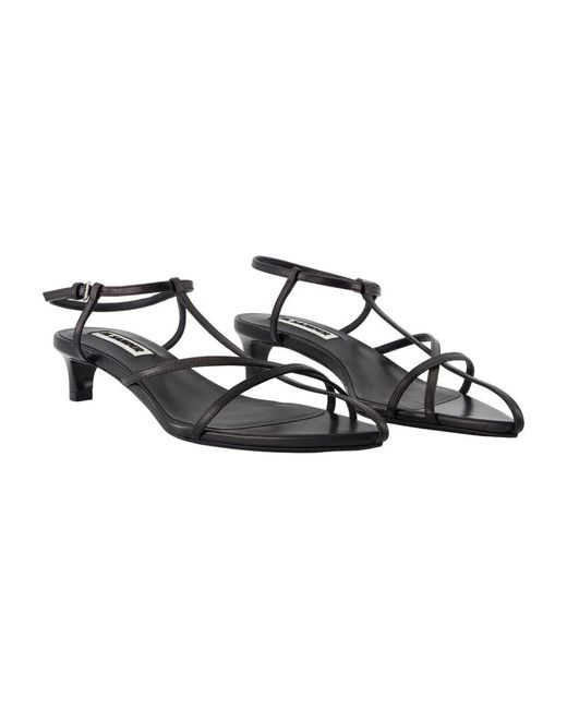Jil Sander Black High Heel Sandals